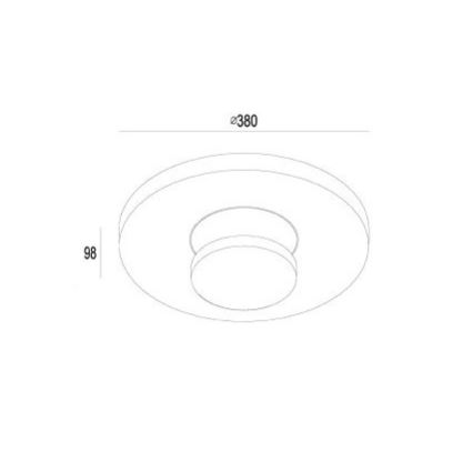 Gardino LX1421 - LED Vonkajšie stropné svietidlo TULIPANI LED/18W/230V IP54