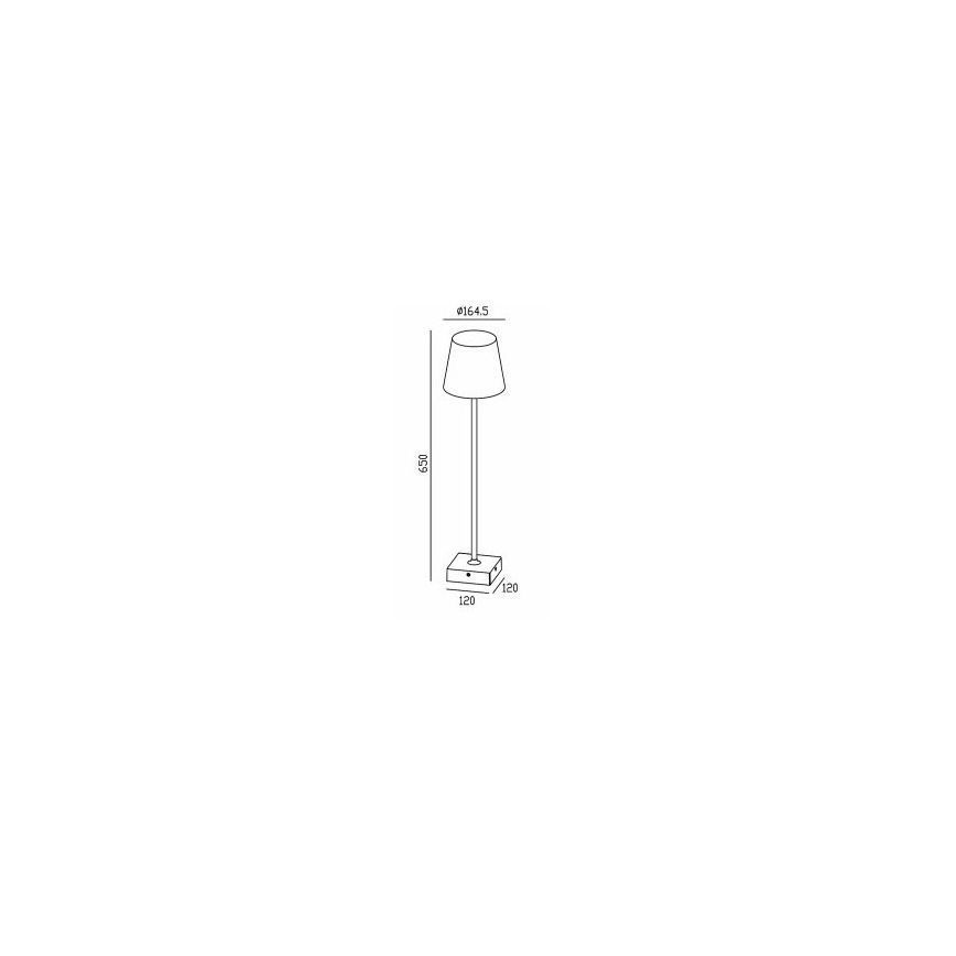 Gardino LX1793-650 - LED Vonkajšia stojacia lampa VIOLA LED/7W/230V IP65