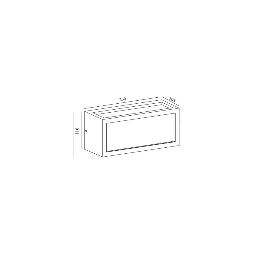Gardino LX5705-LED - LED Vonkajšie nástenné svietidlo BETULLA LED/18W/230V IP54