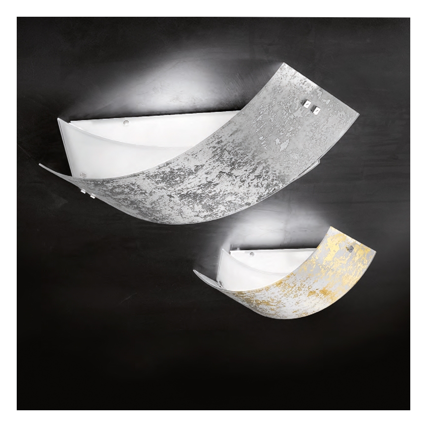 Gea Luce CAMILLA P M arg - Stropné svietidlo CAMILLA 2xE27/70W/230V 63,5 cm strieborná