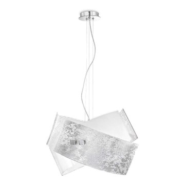 Gea Luce CAMILLA S G arg - Luster na lanku CAMILLA 2xE27/70W/230V strieborná