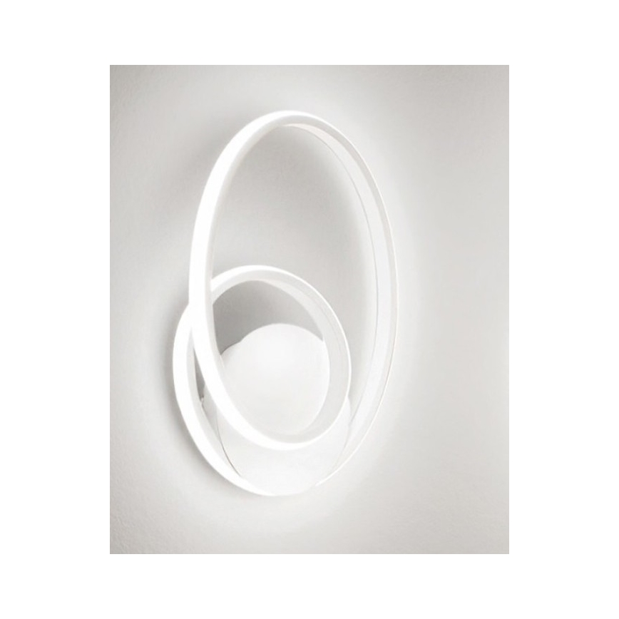 Gea Luce DIVA A BIANCO SATINATO - LED Stmievateľné nástenné svietidlo DIVA LED/20W/230V biela