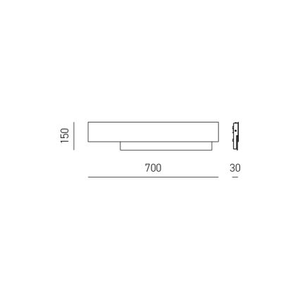 Gea Luce DOHA A G N - LED Nástenné svietidlo DOHA LED/25W/230V 70 cm čierna