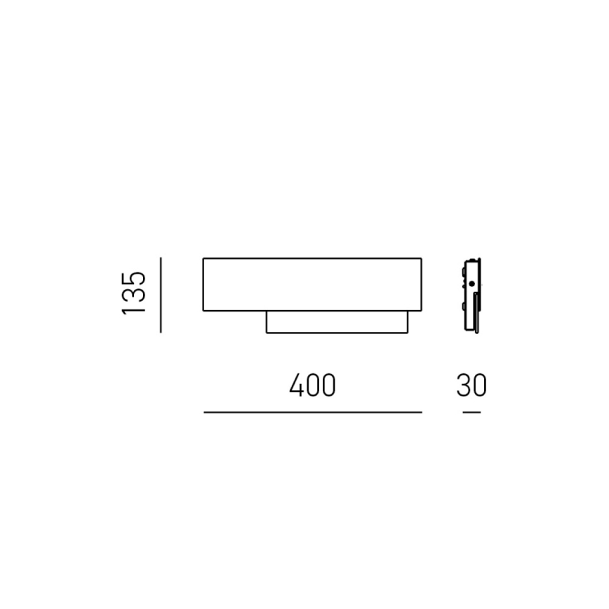 Gea Luce DOHA A P B - LED Nástenné svietidlo DOHA LED/15W/230V 40 cm biela