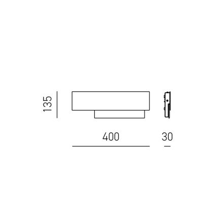 Gea Luce DOHA A P T - LED Nástenné svietidlo DOHA LED/15W/230V 40 cm béžová