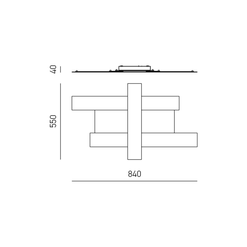 Gea Luce DOHA P M T - LED Stropné svietidlo DOHA LED/40W/230V 84 cm béžová