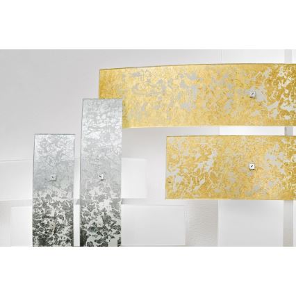 Gea Luce LARA P G arg - Stropné svietidlo LARA 4xE27/52W/230V 91 cm strieborná