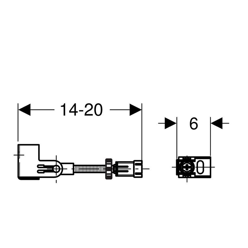 Geberit 111.835.00.1 - Sada na upevnenie do steny Duofix