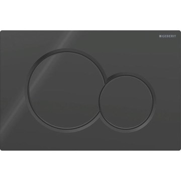 Geberit 115.770.DW.5 - Splachovacie tlačidlo Sigma01 Round 24,6x16,4 cm čierna