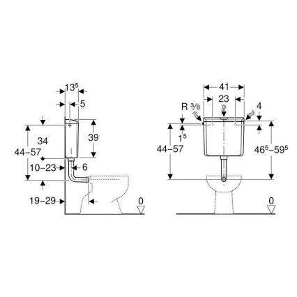 Geberit 136.610.11.1 - Splachovacia nádržka AP110 6/9 l alpská biela
