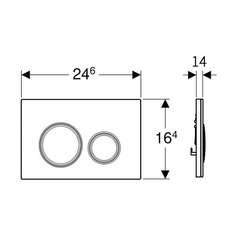Geberit 243.905.00.1 - Škrtový ventil pre splachovacie koleno