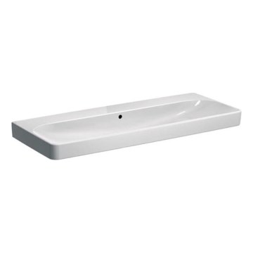 Geberit 500.225.01.1 - Závesné dvojité umývadlo Smyle Square 120x48 cm keramika/biela
