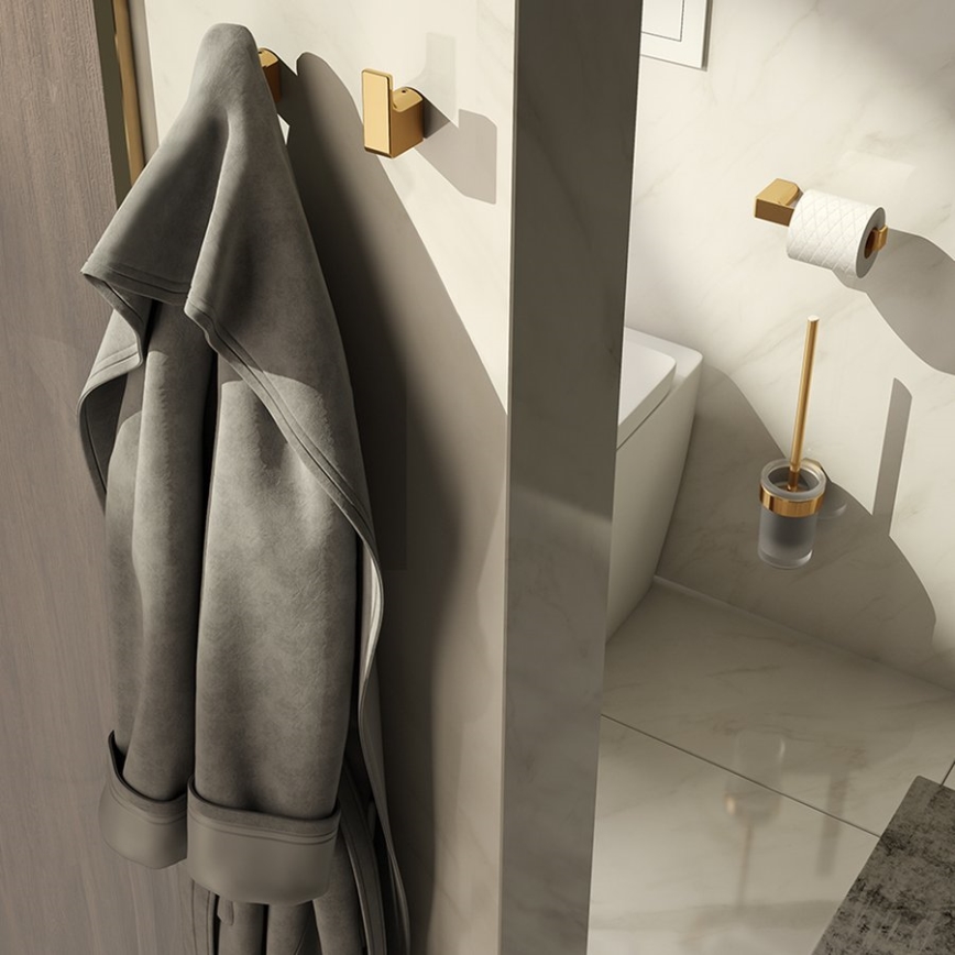 Gedy - Držiak na toaletný papier PIRENEI zlatý