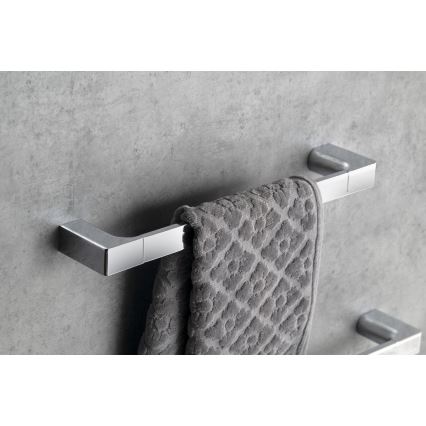 Gedy - Nástenný vešiak na uteráky PIRENEI 6,6x45 cm lesklý chróm
