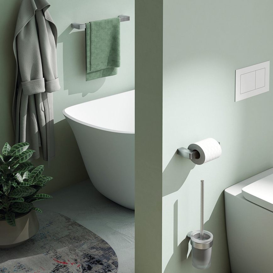 Gedy - Nástenný vešiak na uteráky PIRENEI 6,6x60 cm lesklý chróm