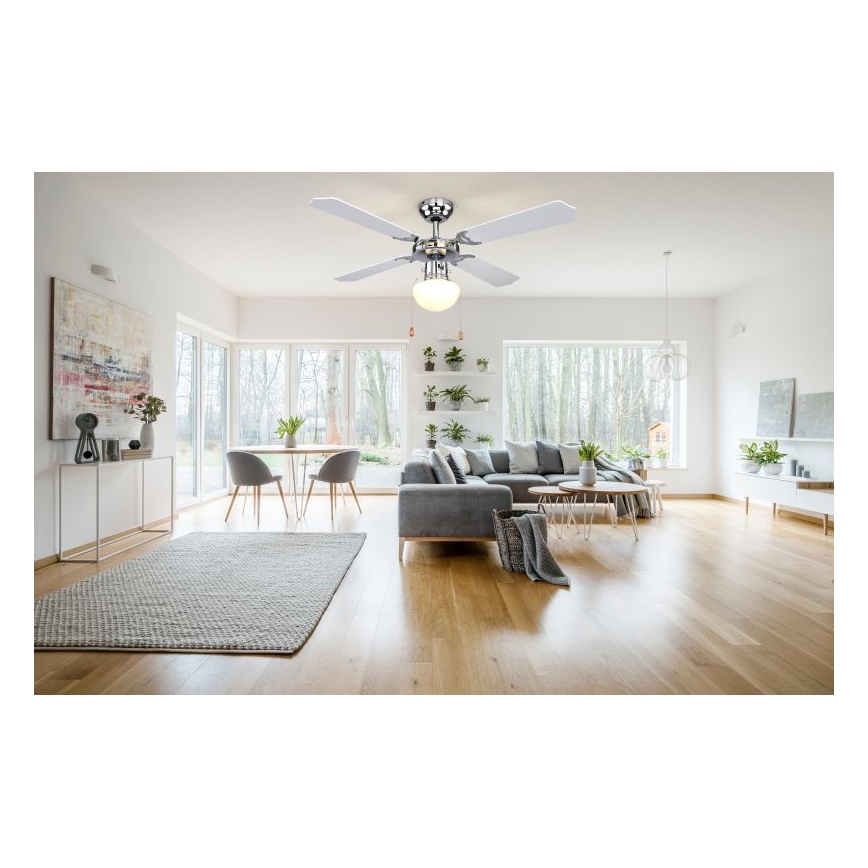 Globo - Stropný ventilátor 1xE27/60W/230V