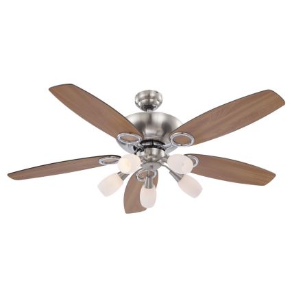 GLOBO 0337 - Stropný ventilátor JERRY 5xE14/40W/230V
