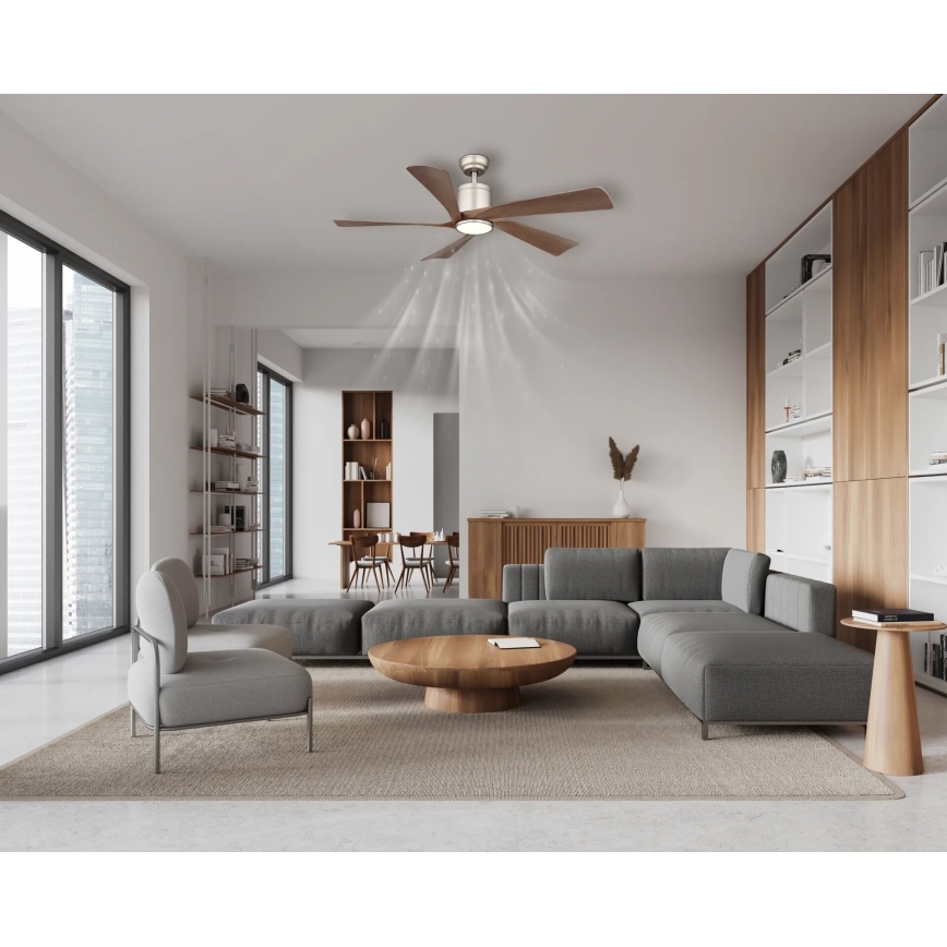 Globo - LED Stmievateľný stropný ventilátor LED/20W/230V 2700-6500K + diaľkové ovládanie