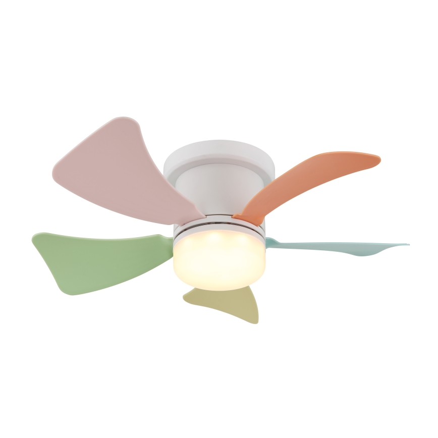 Globo - LED Stmievateľný stropný ventilátor LED/10W/230V 3000-6500K pestrofarebný + diaľkové ovládanie