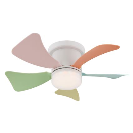 Globo - LED Stmievateľný stropný ventilátor LED/10W/230V 3000-6500K pestrofarebný + diaľkové ovládanie