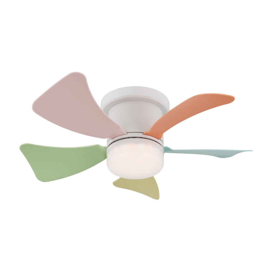 Globo - LED Stmievateľný stropný ventilátor LED/10W/230V 3000-6500K pestrofarebný + diaľkové ovládanie