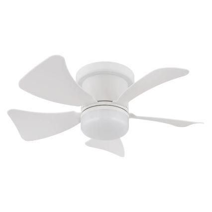 Globo - LED Stmievateľný stropný ventilátor LED/10W/230V 3000-6500K biela + diaľkové ovládanie