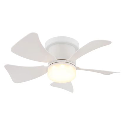 Globo - LED Stmievateľný stropný ventilátor LED/10W/230V 3000-6500K biela + diaľkové ovládanie