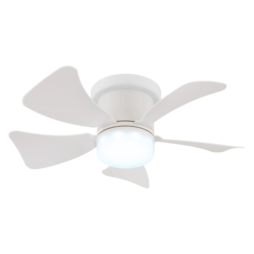 Globo - LED Stmievateľný stropný ventilátor LED/10W/230V 3000-6500K biela + diaľkové ovládanie