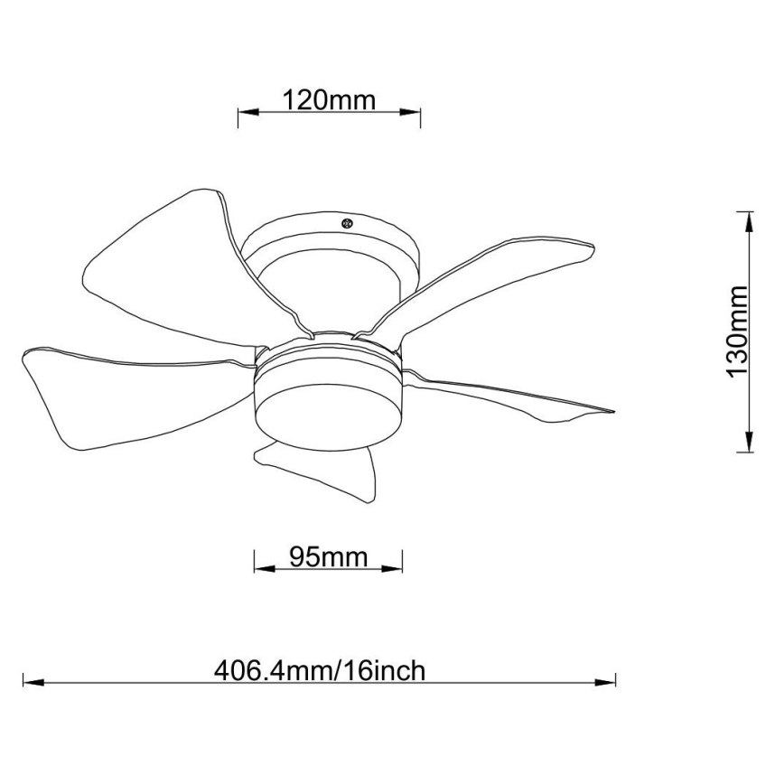 Globo - LED Stmievateľný stropný ventilátor LED/10W/230V 3000-6500K biela + diaľkové ovládanie