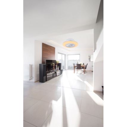 Globo - LED Stmievateľné stropné svietidlo s ventilátorom LED/40W/230V 3000-6000K + diaľkové ovládanie