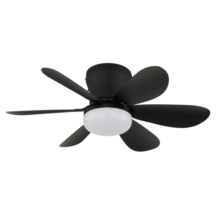 Globo - LED Stmievateľný stropný ventilátor LED/5W/230V 2700-6500K čierny + diaľkové ovládanie
