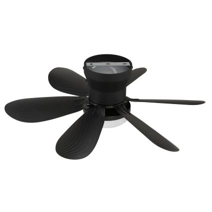 Globo - LED Stmievateľný stropný ventilátor LED/5W/230V 2700-6500K čierny + diaľkové ovládanie
