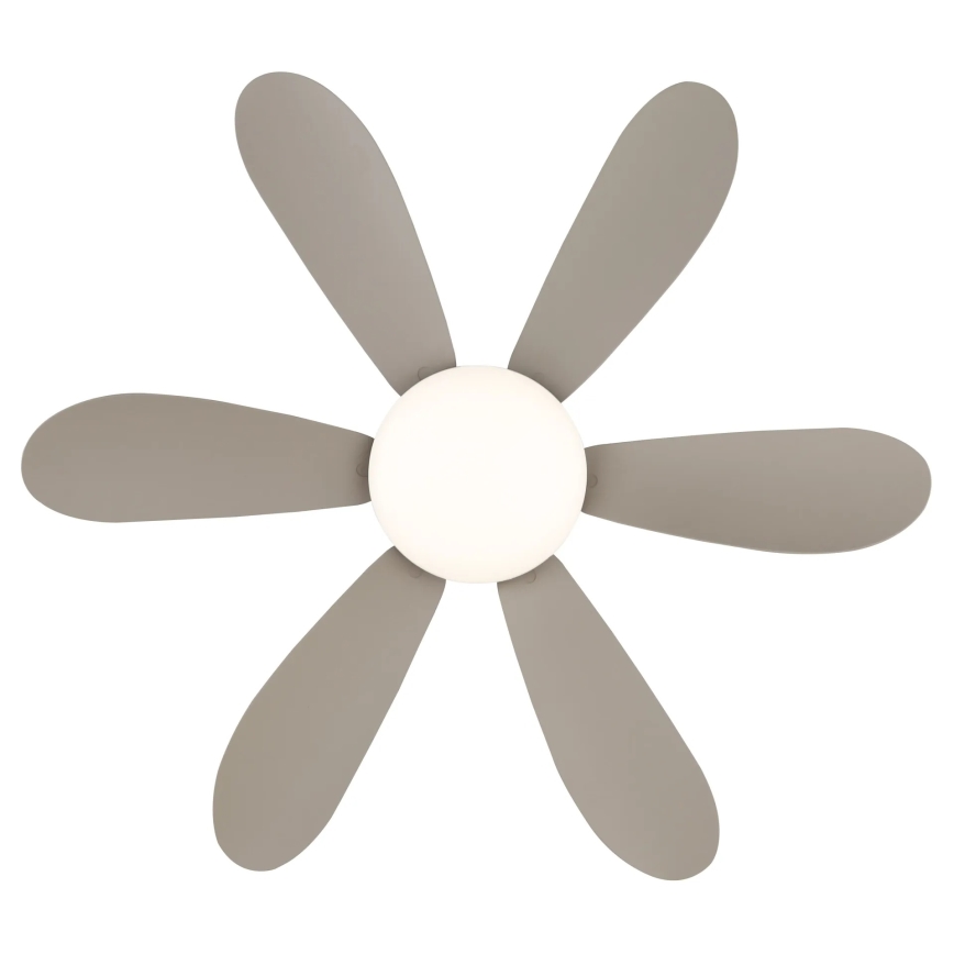 Globo - LED stmievateľný stropný ventilátor LED/5W/230V 2700-6500K béžový + diaľkové ovládanie
