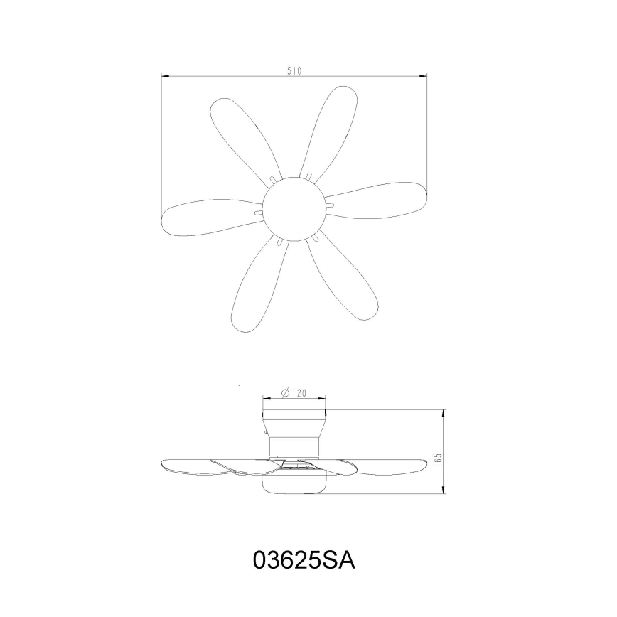 Globo - LED stmievateľný stropný ventilátor LED/5W/230V 2700-6500K béžový + diaľkové ovládanie