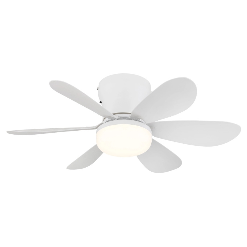 Globo - LED stmievateľný stropný ventilátor LED/5W/230V 2700-6500K biela + diaľkové ovládanie