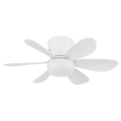 Globo - LED stmievateľný stropný ventilátor LED/5W/230V 2700-6500K biela + diaľkové ovládanie