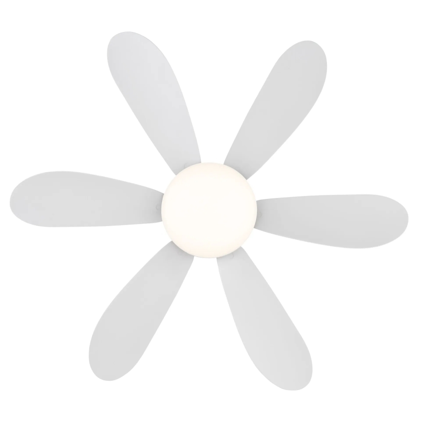 Globo - LED stmievateľný stropný ventilátor LED/5W/230V 2700-6500K biela + diaľkové ovládanie