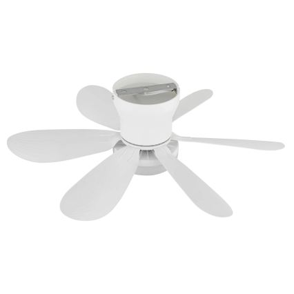 Globo - LED stmievateľný stropný ventilátor LED/5W/230V 2700-6500K biela + diaľkové ovládanie