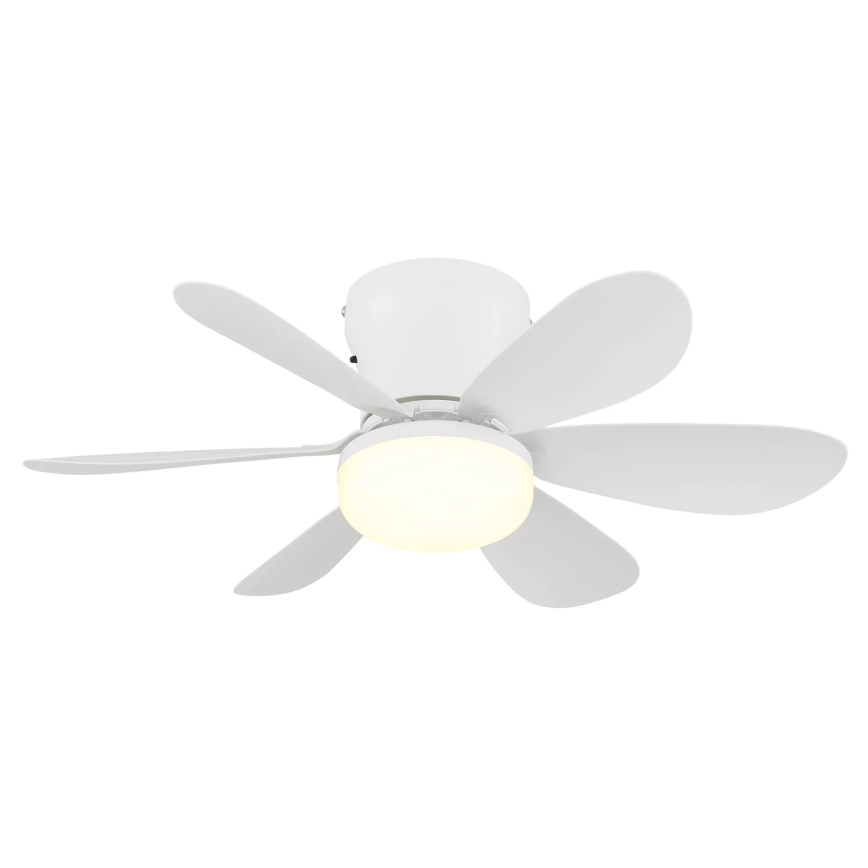 Globo - LED stmievateľný stropný ventilátor LED/5W/230V 2700-6500K biela + diaľkové ovládanie