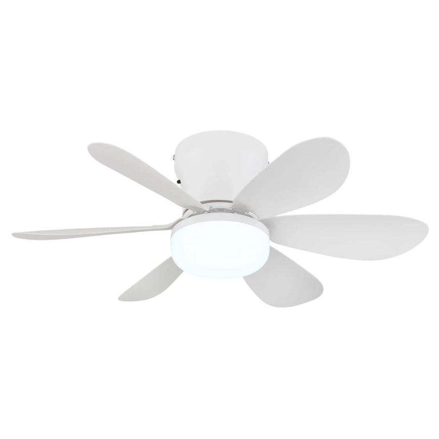 Globo - LED stmievateľný stropný ventilátor LED/5W/230V 2700-6500K biela + diaľkové ovládanie