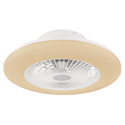 Globo - LED Stmievateľné stropné svietidlo s ventilátorom LED/30W/230V 3000-6500K + diaľkové ovládanie