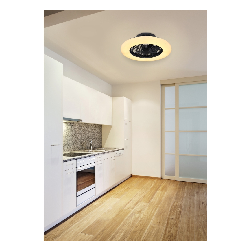 Globo - LED Stmievateľné stropné svietidlo s ventilátorom LED/30W/230V 3000-6500K + diaľkové ovládanie