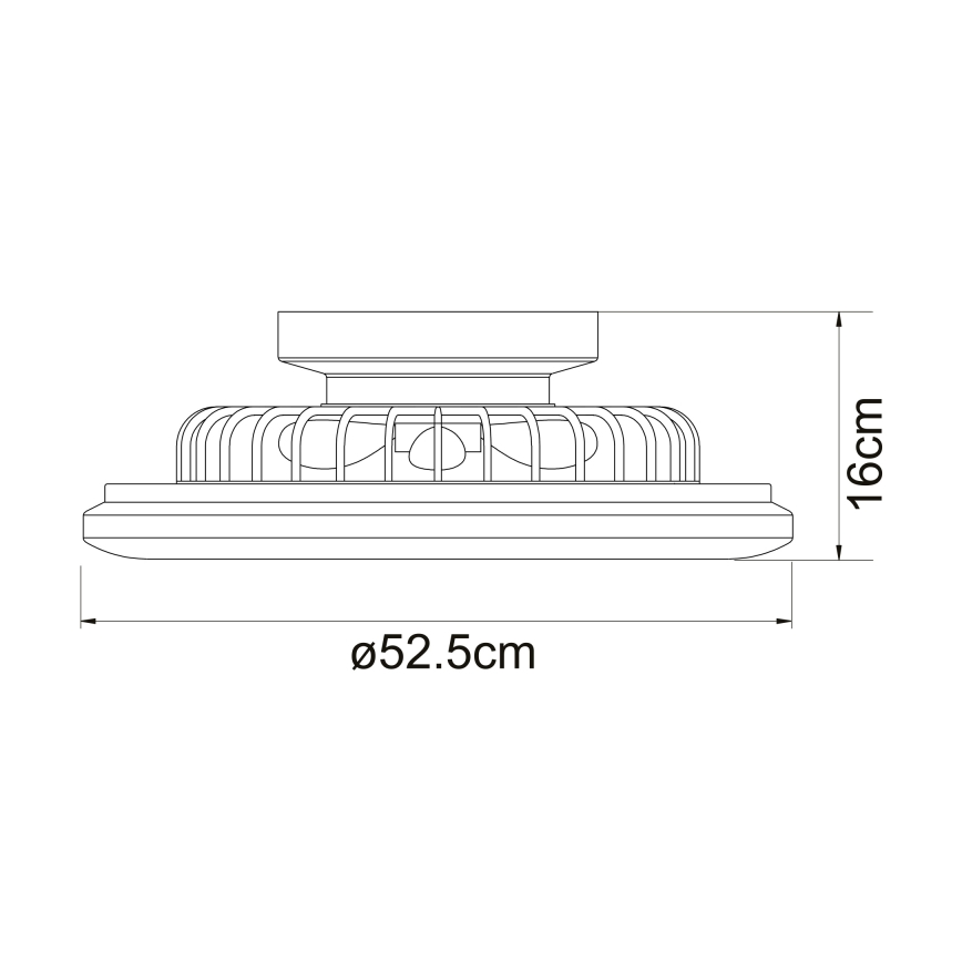 Globo - LED Stmievateľné stropné svietidlo s ventilátorom LED/30W/230V 3000-6500K + diaľkové ovládanie