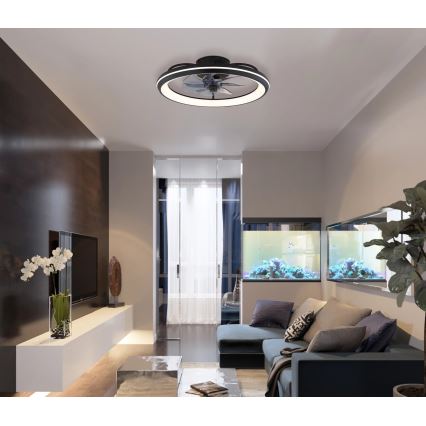 Globo - LED Stmievateľný stropný ventilátor LED/40W/230V 3000-6500K + diaľkové ovládanie
