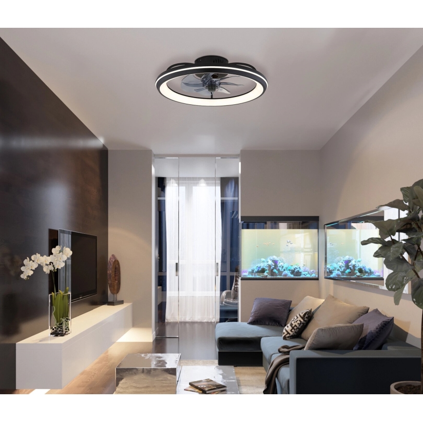 Globo - LED Stmievateľný stropný ventilátor LED/40W/230V 3000-6500K + diaľkové ovládanie