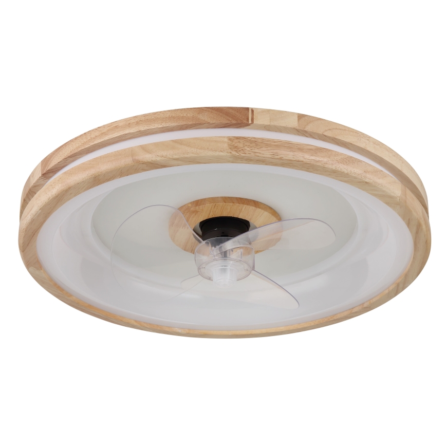 Globo - LED Stmievateľné stropné svietidlo s ventilátorom LED/30W/230V 2700-6500K hnedá + diaľkové ovládanie