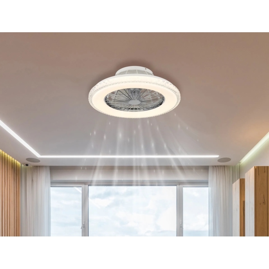 Globo - LED Stmievateľný stropný ventilátor LED/40W/230V 3000-6500K + diaľkové ovládanie