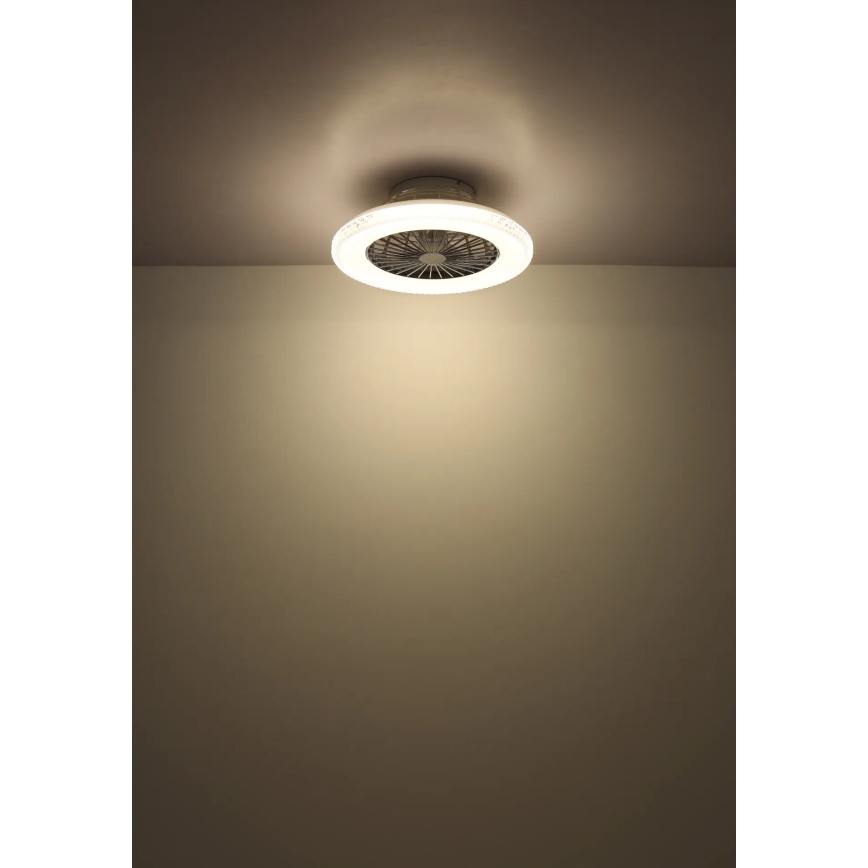 Globo - LED Stmievateľný stropný ventilátor LED/40W/230V 3000-6500K + diaľkové ovládanie