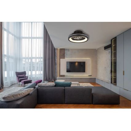 Globo - LED RGB Stmievateľný stropný ventilátor LED/40W/230V 2700-6500K + diaľkové ovládanie