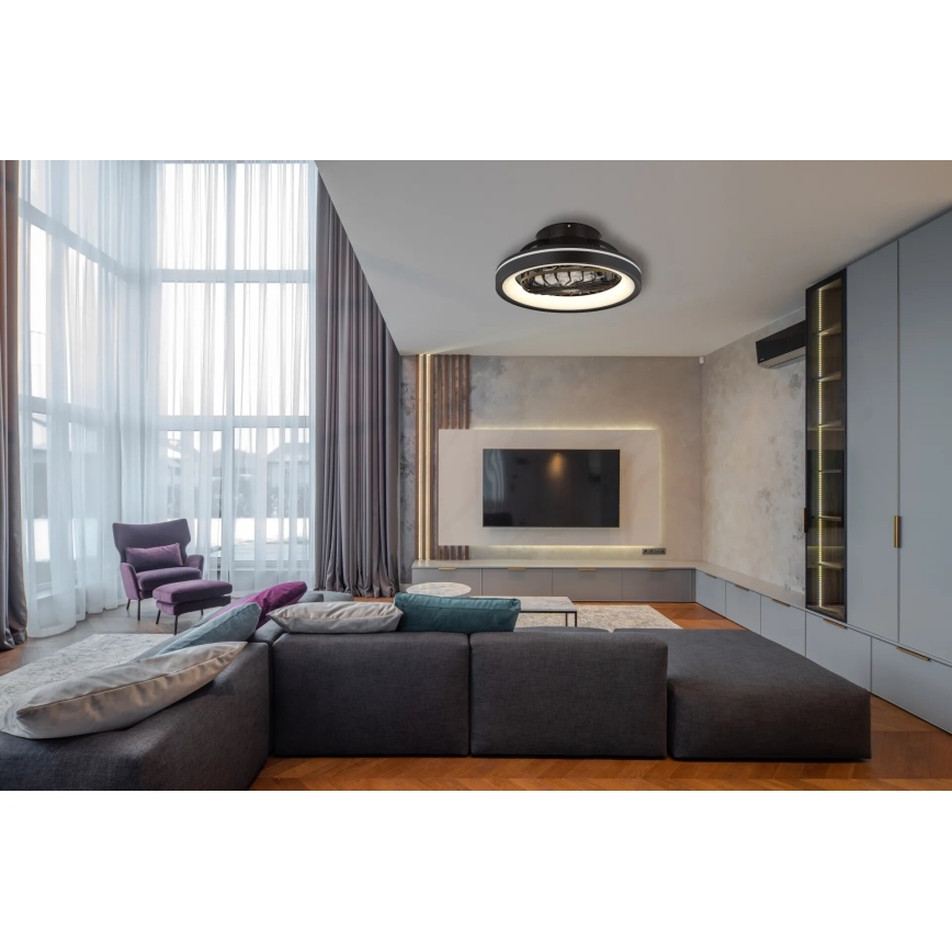 Globo - LED RGB Stmievateľný stropný ventilátor LED/40W/230V 2700-6500K + diaľkové ovládanie